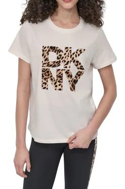 DKNY Camiseta logo beige