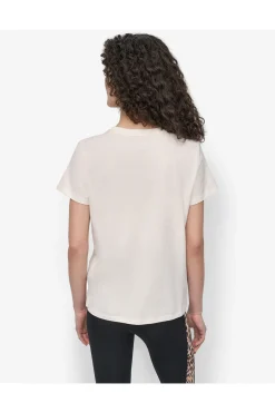 DKNY Camiseta logo beige