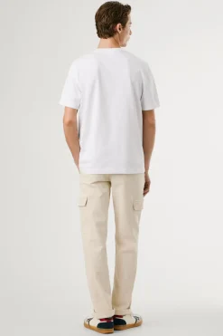 Pepe Jeans Camiseta Logo Estampado Fit Regular blanco Online