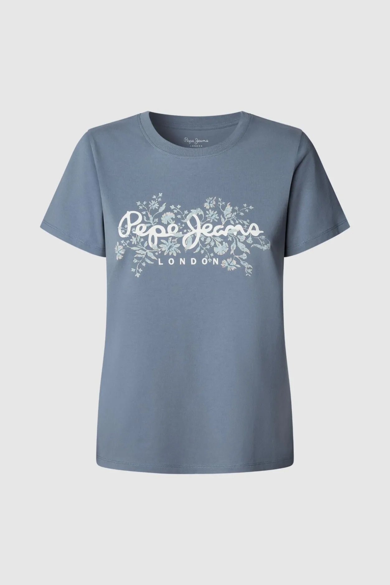 Pepe Jeans Camiseta Logo Floral Estampado azul Best