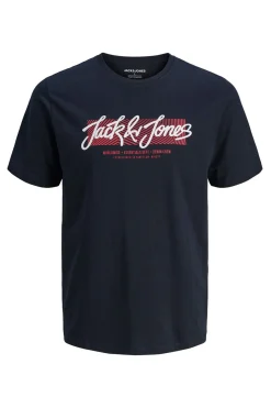 Jack & Jones PLUS Camiseta logo frontal azul Best