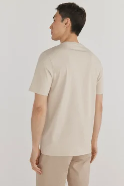 Pedro del Hierro Camiseta logo posicional Beige Outlet