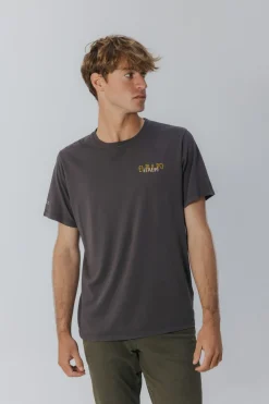elPulpo Camiseta logo tejido Gris oscuro Clearance