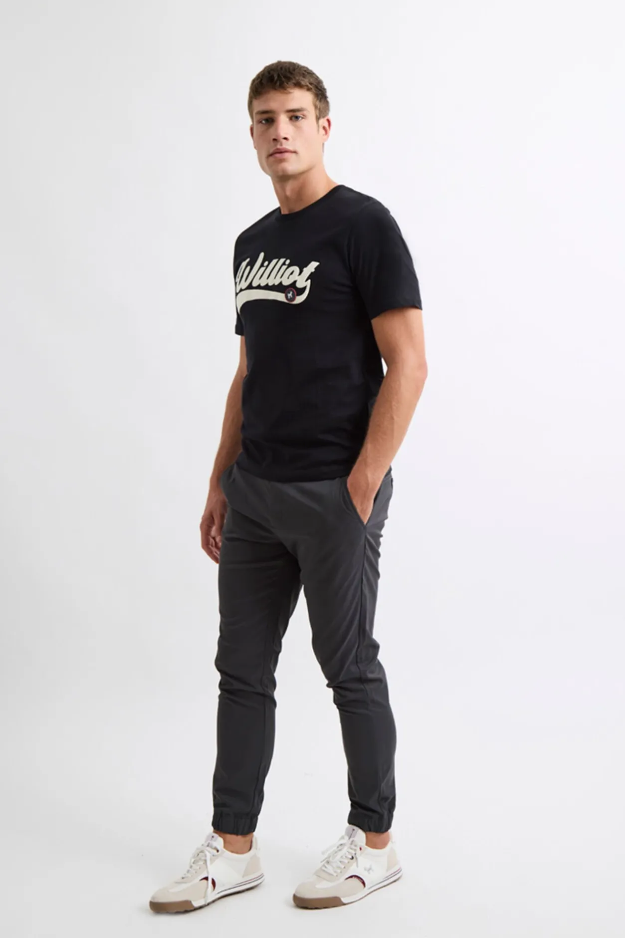 Williot Camiseta Logo Vintage Negro Clearance