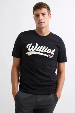 Williot Camiseta Logo Vintage Negro Clearance