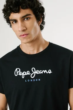 Pepe Jeans Camiseta manga corta negro Discount