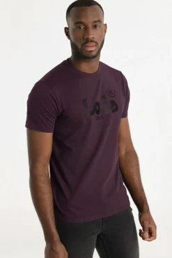 Lois Camiseta Manga Corta burdeos