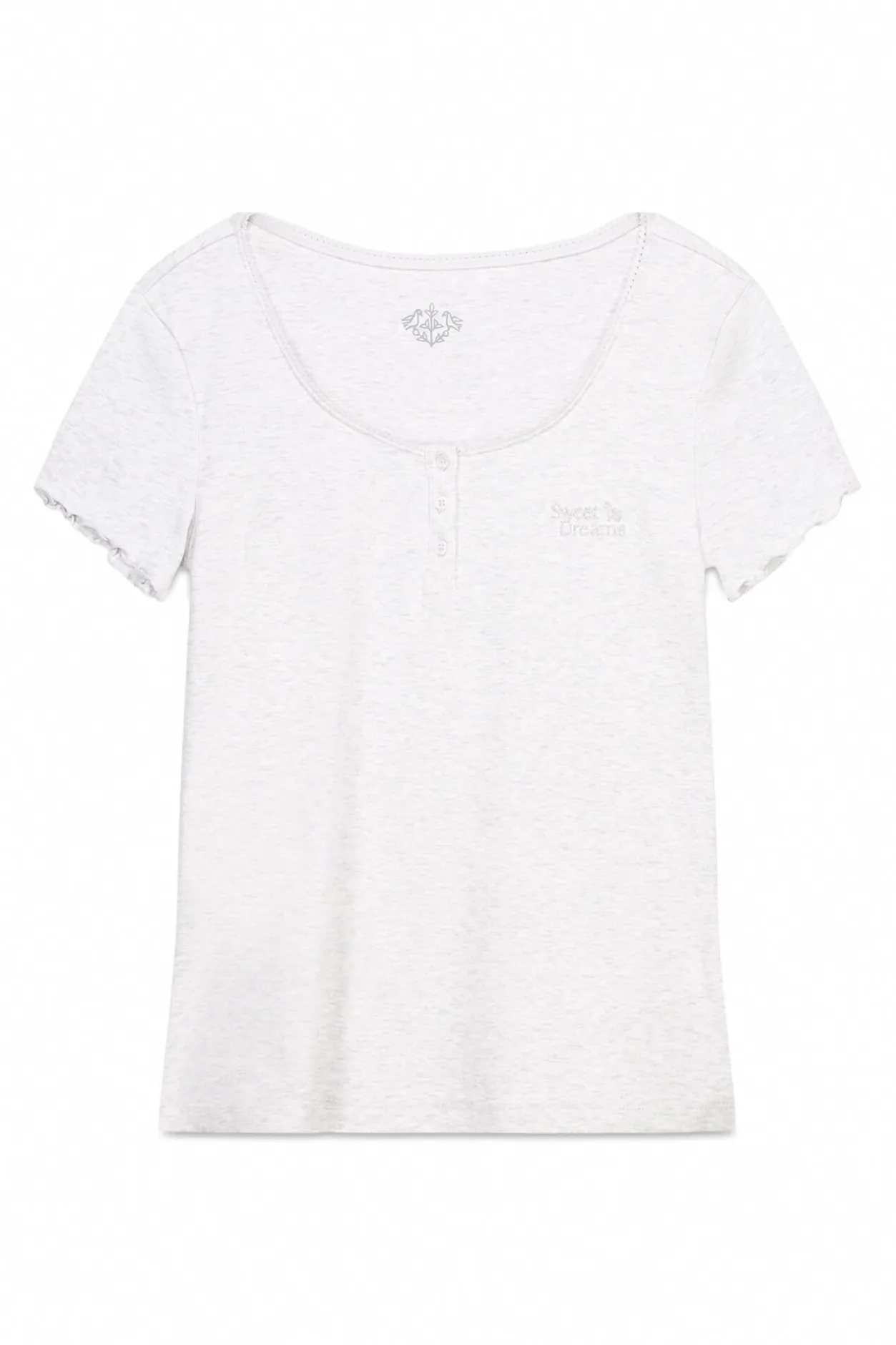 Women'secret Camiseta manga corta algodón gris