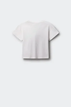 Springfield Kids Camiseta manga corta Stay wild niña marfil Discount