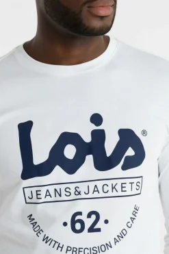 Lois Camiseta Manga Larga blanco Clearance