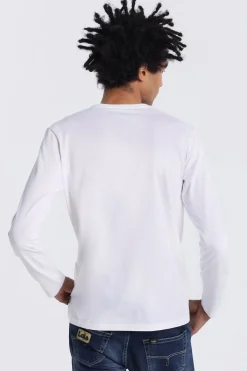 Lois Camiseta Manga Larga blanco Discount