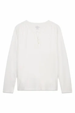 Women'secret Camiseta manga larga 100% algodón blanco New