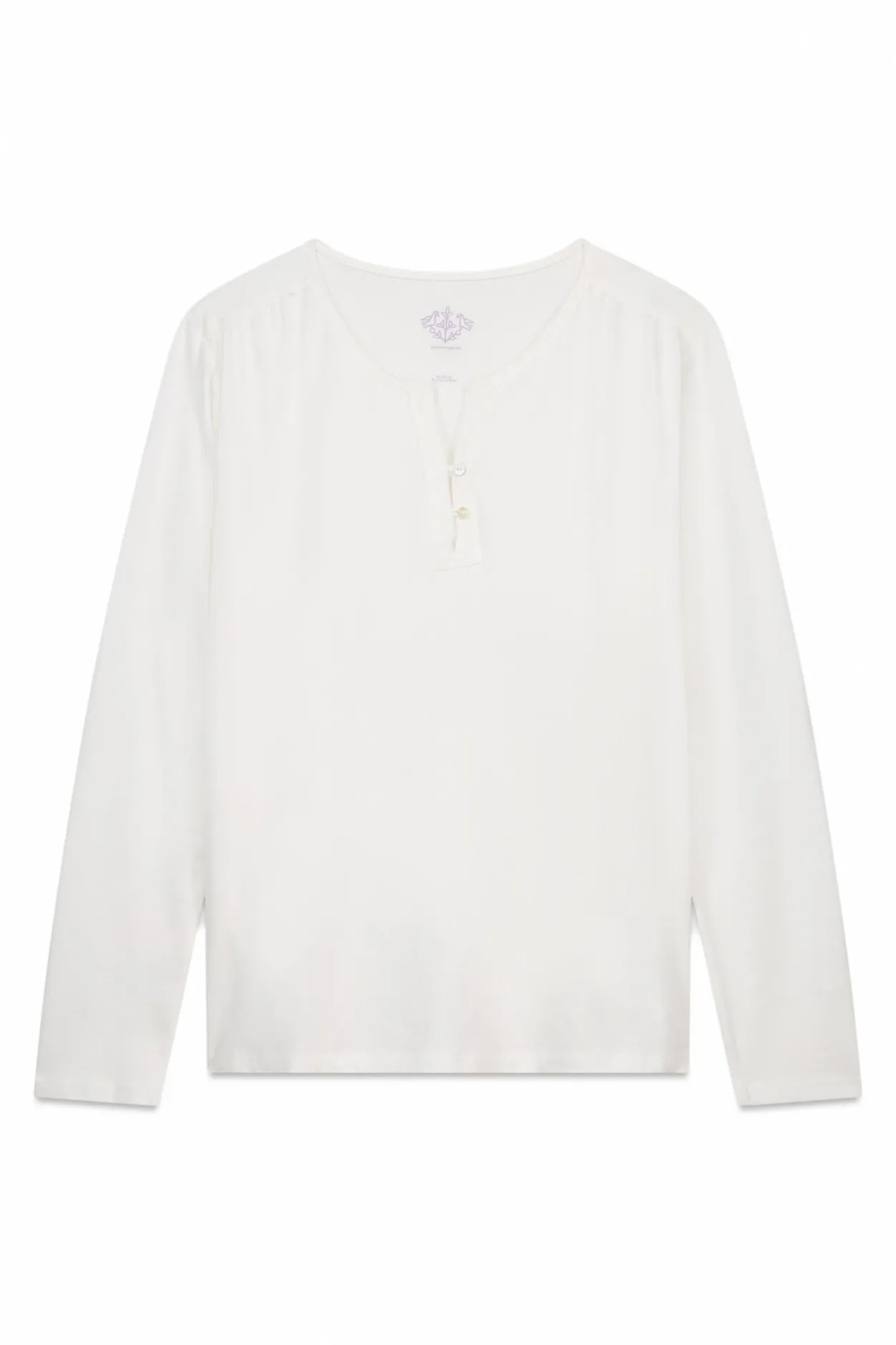 Women'secret Camiseta manga larga 100% algodón blanco New