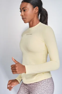 Dash and Stars Camiseta manga larga amarillo estampado Outlet