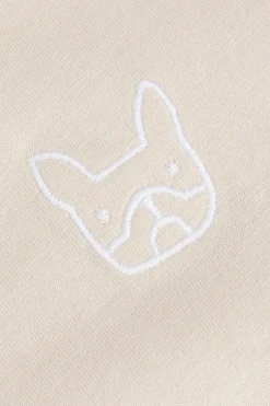 Jack & Jones Camiseta manga larga estampado perro beige Hot