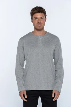 Punto Blanco Camiseta manga larga hombre gris