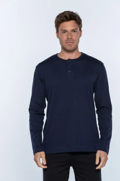 Punto Blanco Camiseta manga larga hombre azul Discount