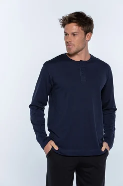 Punto Blanco Camiseta manga larga hombre azul Discount