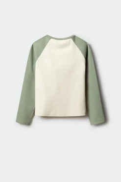 Springfield Kids Camiseta manga larga rib niña blanco