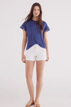 Springfield Camiseta manga volante plumeti estampado Hot