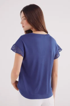 Springfield Camiseta manga volante plumeti estampado Hot