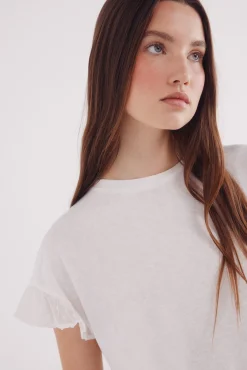 Springfield Camiseta manga volante plumeti amarillo Hot