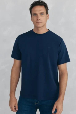 Pedro del Hierro Camiseta mercerizada Azul Outlet