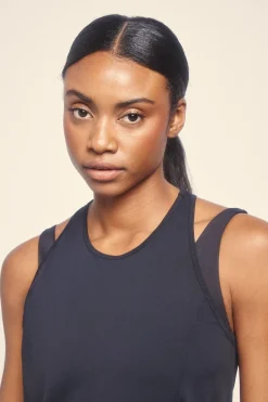 Dash and Stars Camiseta microfibra halter negra negro