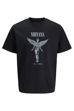 Jack & Jones Camiseta Nirvana negro Online