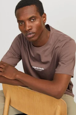 Jack & Jones Camiseta original studio marr&oacute;n Hot