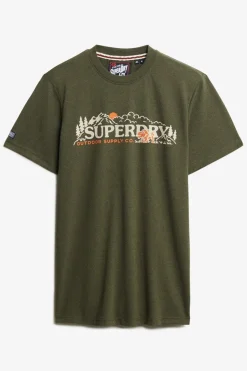 Superdry Camiseta Outdoor scene relaxed¡ verde Sale