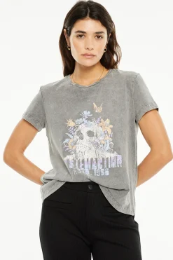 System Action Camiseta posicional calavera gris Clearance