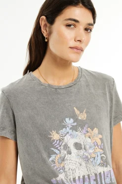 System Action Camiseta posicional calavera gris Clearance