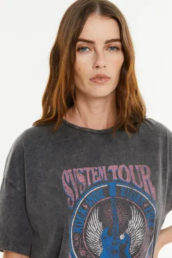 Systemaction Camiseta posicional guitarra gris New