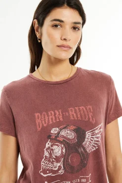 System Action Camiseta posicional moto burdeos New