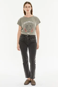 System Action Camiseta posicional tigre verde Hot