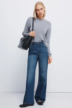 Springfield Camiseta punto cortado tachas gris Outlet