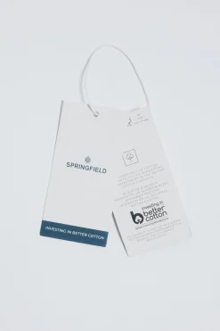 Springfield Camiseta rayas botones hombro estampado New