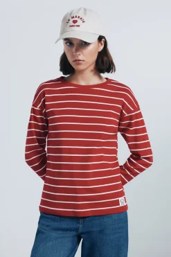 Springfield Camiseta rayas marineras rojo Online