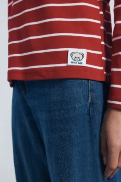 Springfield Camiseta rayas marineras rojo Online