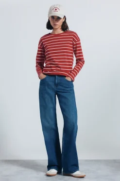 Springfield Camiseta rayas marineras rojo Online