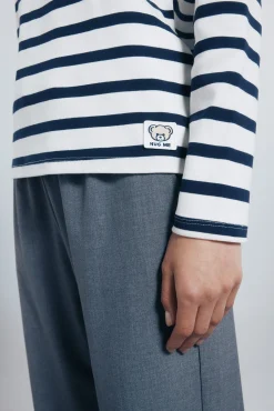 Springfield Camiseta rayas marineras estampado