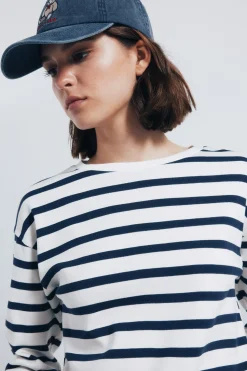 Springfield Camiseta rayas marineras estampado