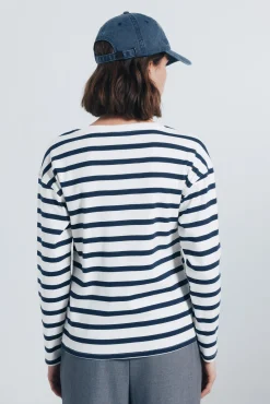 Springfield Camiseta rayas marineras estampado