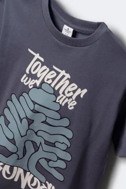 Springfield Kids Camiseta árbol SPF niño azul Discount