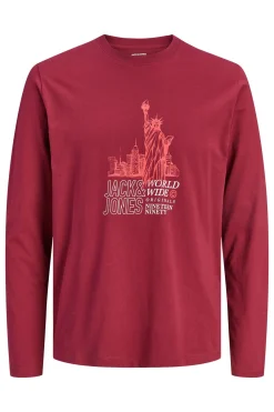 Jack & Jones Camiseta regular fit rojo New