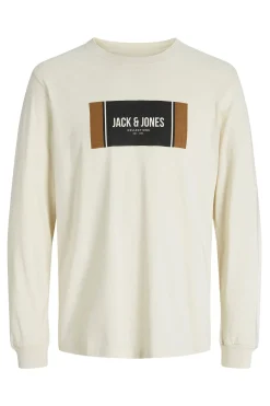 Jack & Jones Camiseta regular fit marfil Best