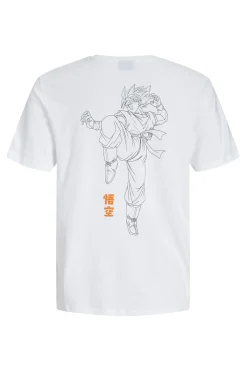 Jack & Jones Camiseta regular fit estampada blanco Clearance