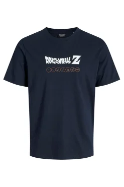 Jack & Jones Camiseta regular fit estampada azul