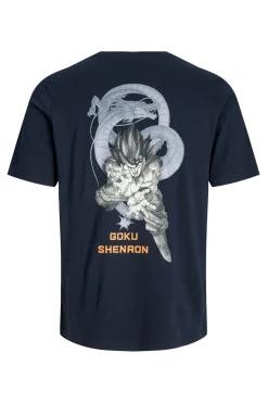 Jack & Jones Camiseta regular fit estampada azul